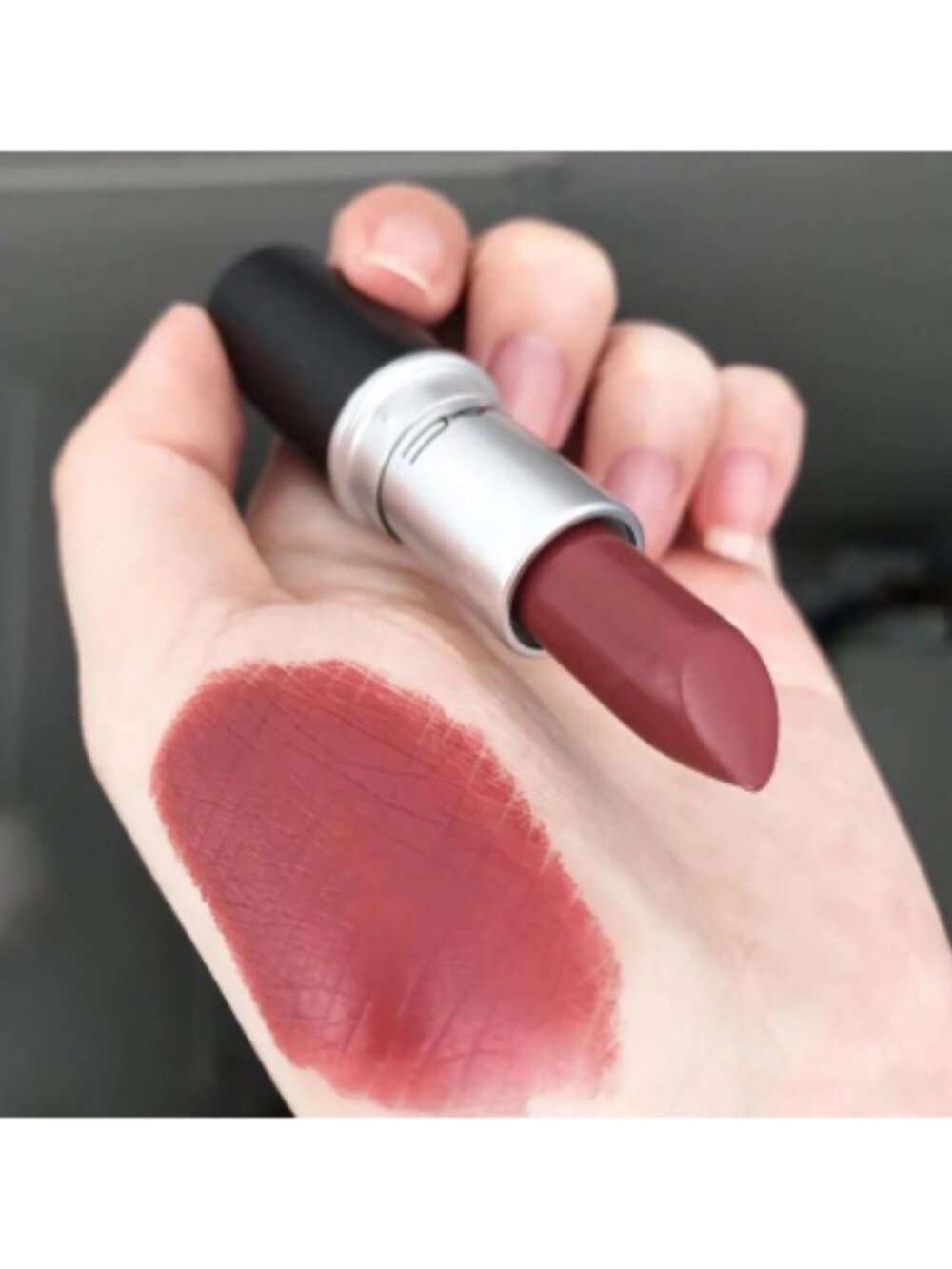 MAC Retro Lipstick 820 Discontinued Rare NIB Satin NOS HTF Warm Brown Rose - Picture 7 of 11